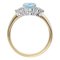 Rings Rings in Mixed Metals containing Aquamarine, Multi-gemstone, Diamond 456122