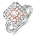 Rings Engagement Rings in Rose Gold containing Other, Multi-gemstone, Diamond 456123