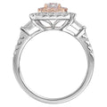 Rings Engagement Rings in Rose Gold containing Other, Multi-gemstone, Diamond 456123