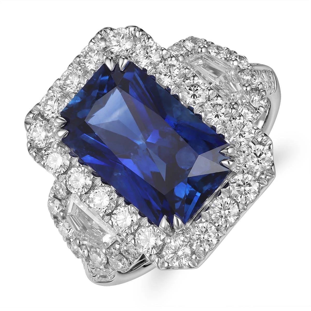 Rings Rings in White Gold containing Multi-gemstone, Diamond, Sapphire 456128