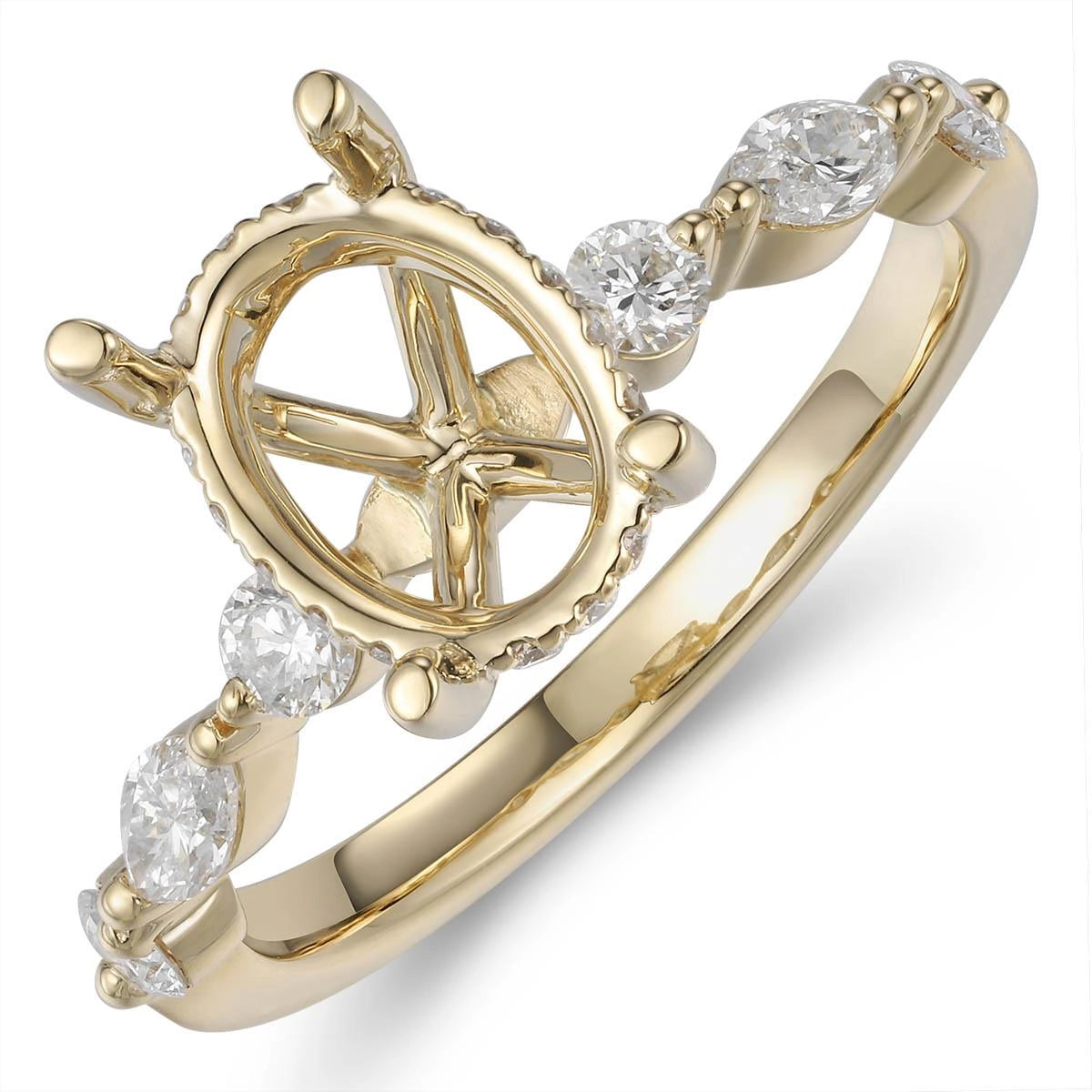 Engagement Collections Engagement Rings in Yellow Gold containing Diamond 456179
