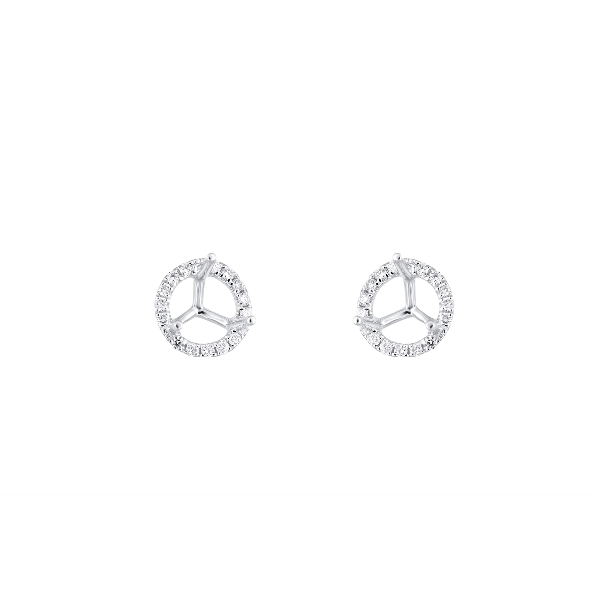Earrings Earrings in White Gold containing Diamond 456184