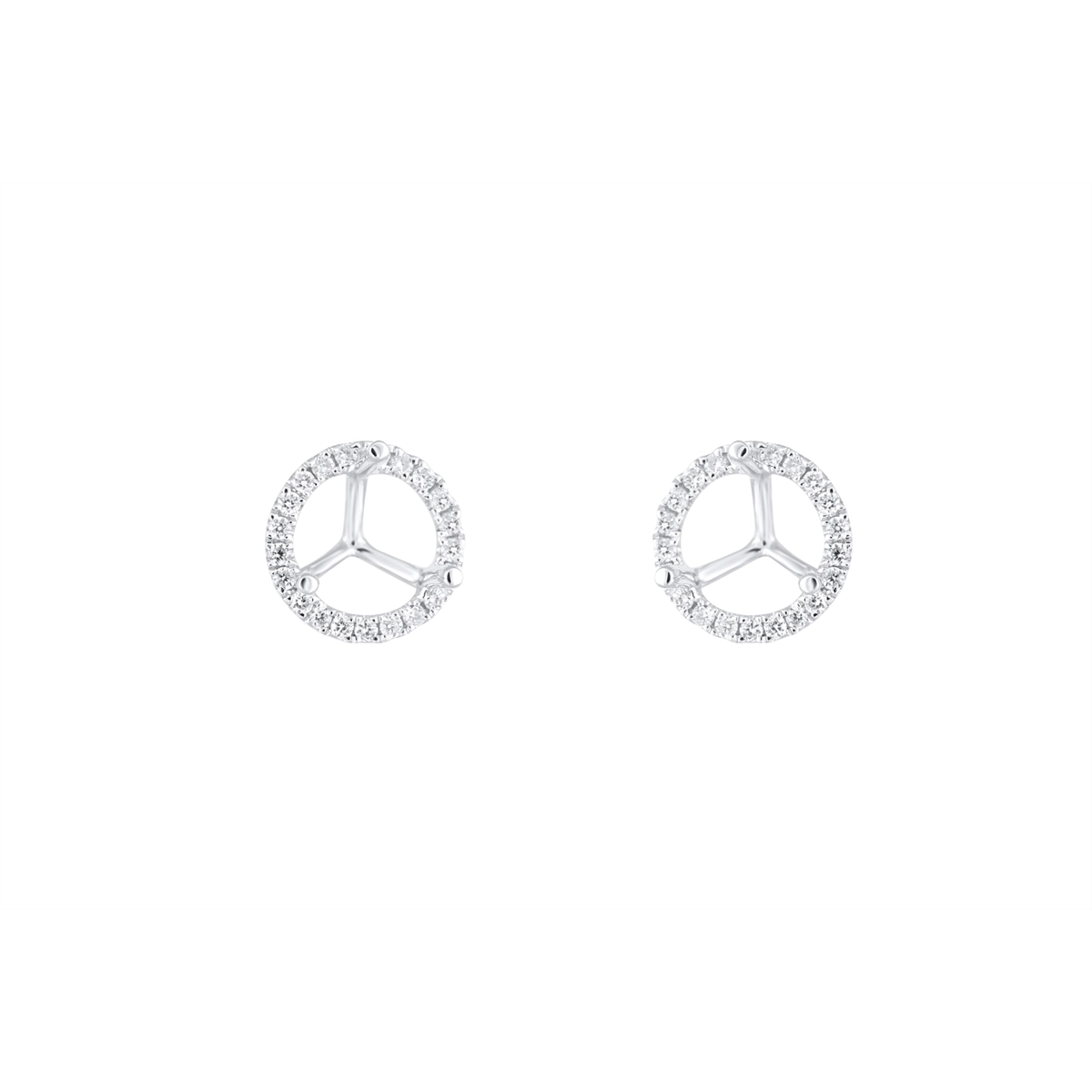 Earrings Earrings in White Gold containing Diamond 456185