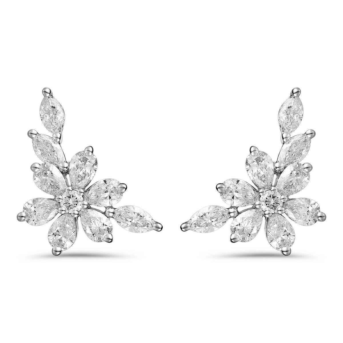 Earrings Earrings in White Gold containing Diamond 456186