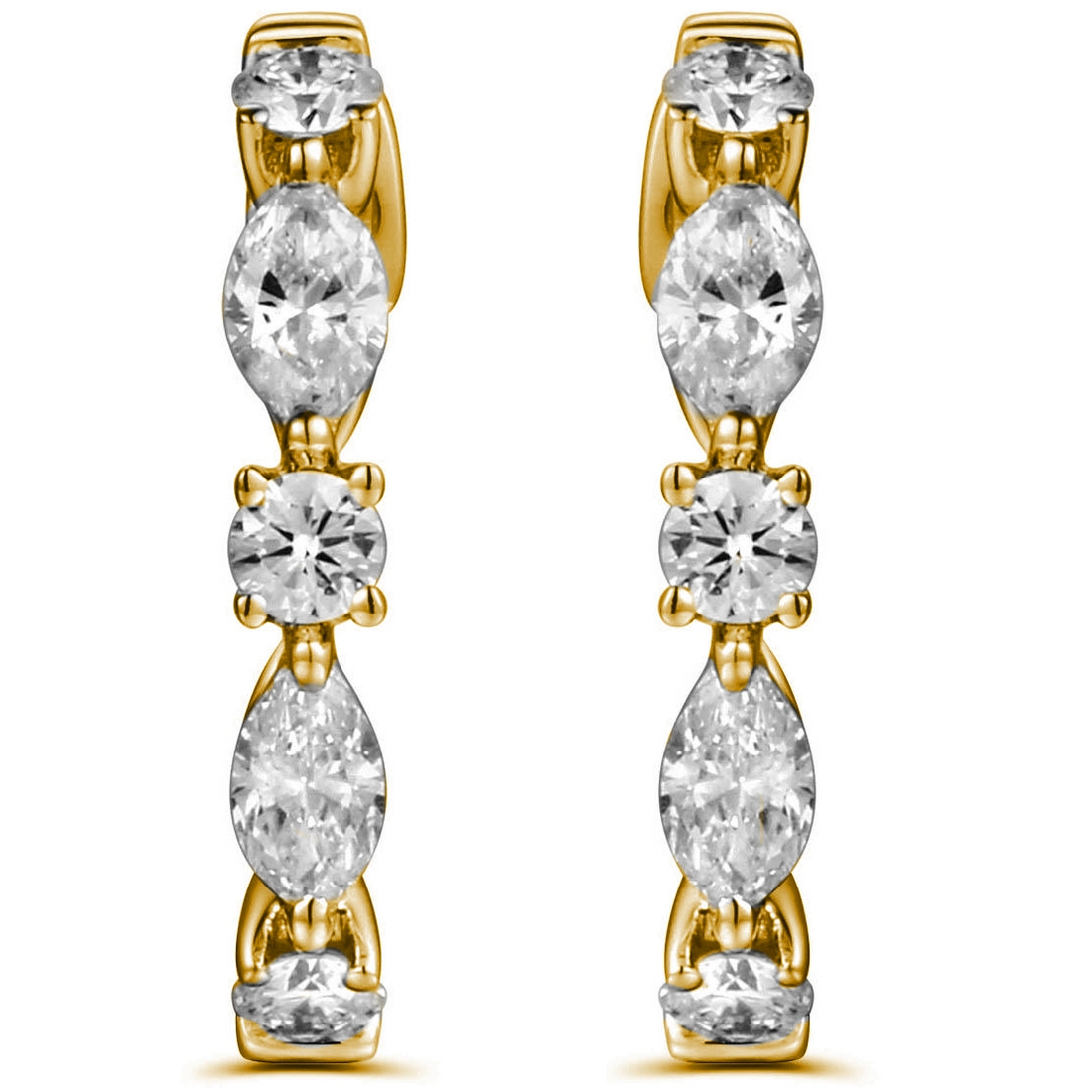 Earrings Earrings in Yellow Gold containing Diamond 456195