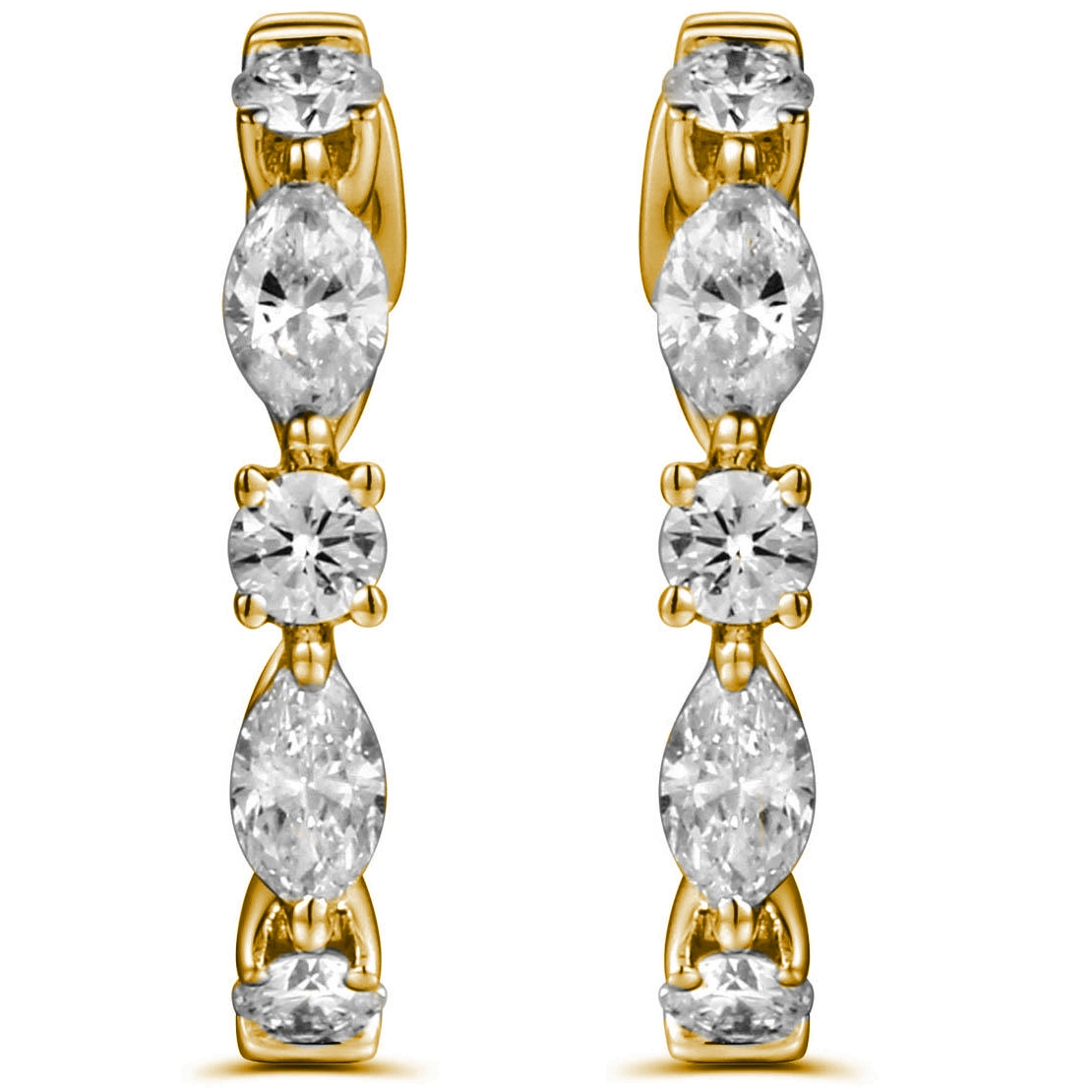 Earrings Earrings in Yellow Gold containing Diamond 456195