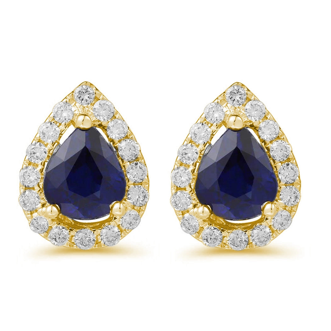 Earrings Earrings in Yellow Gold containing Multi-gemstone, Diamond, Sapphire 456200