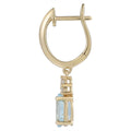 Earrings Earrings in Yellow Gold containing Aquamarine, Multi-gemstone, Diamond 456202