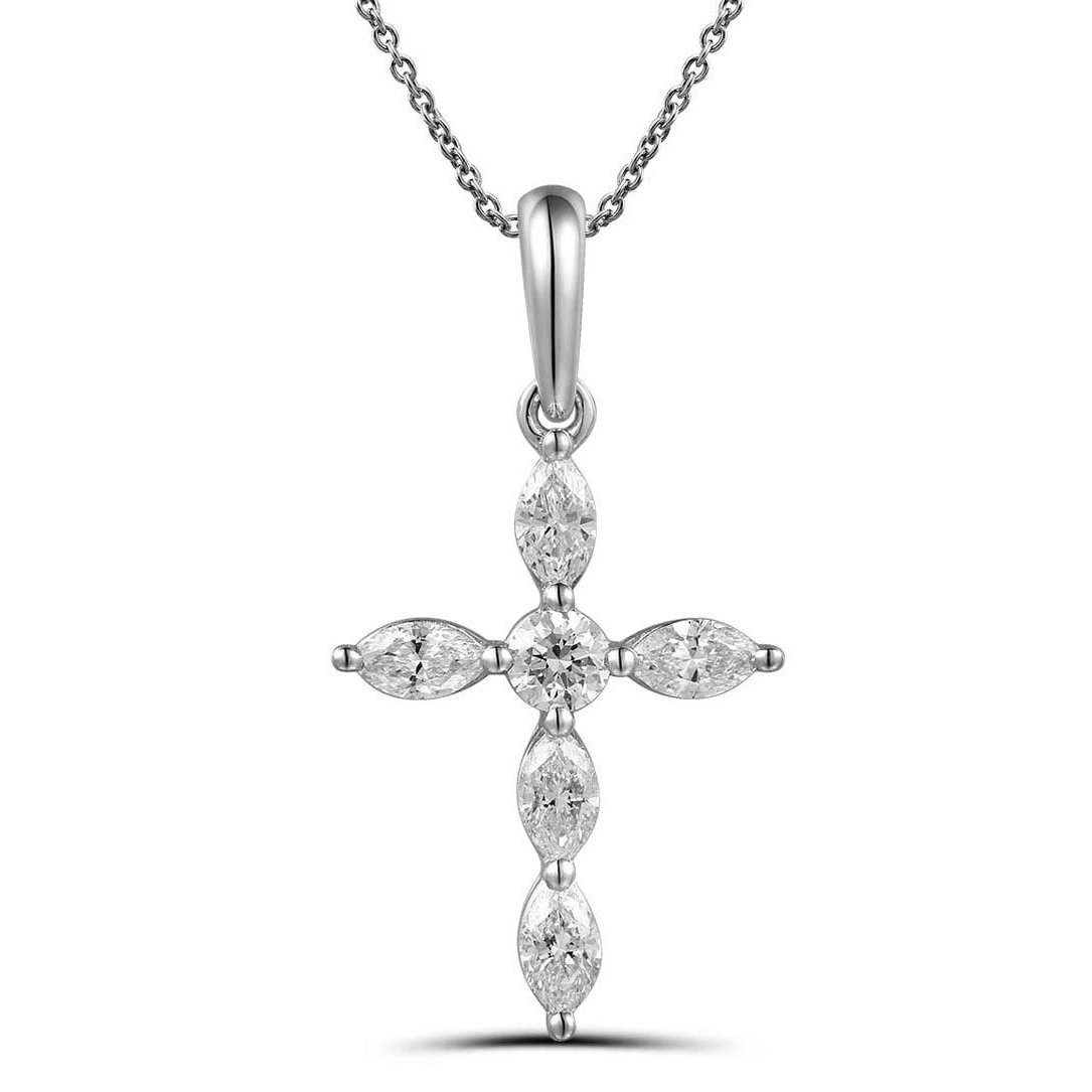 Pendants Pendants in White Gold containing Diamond 456213