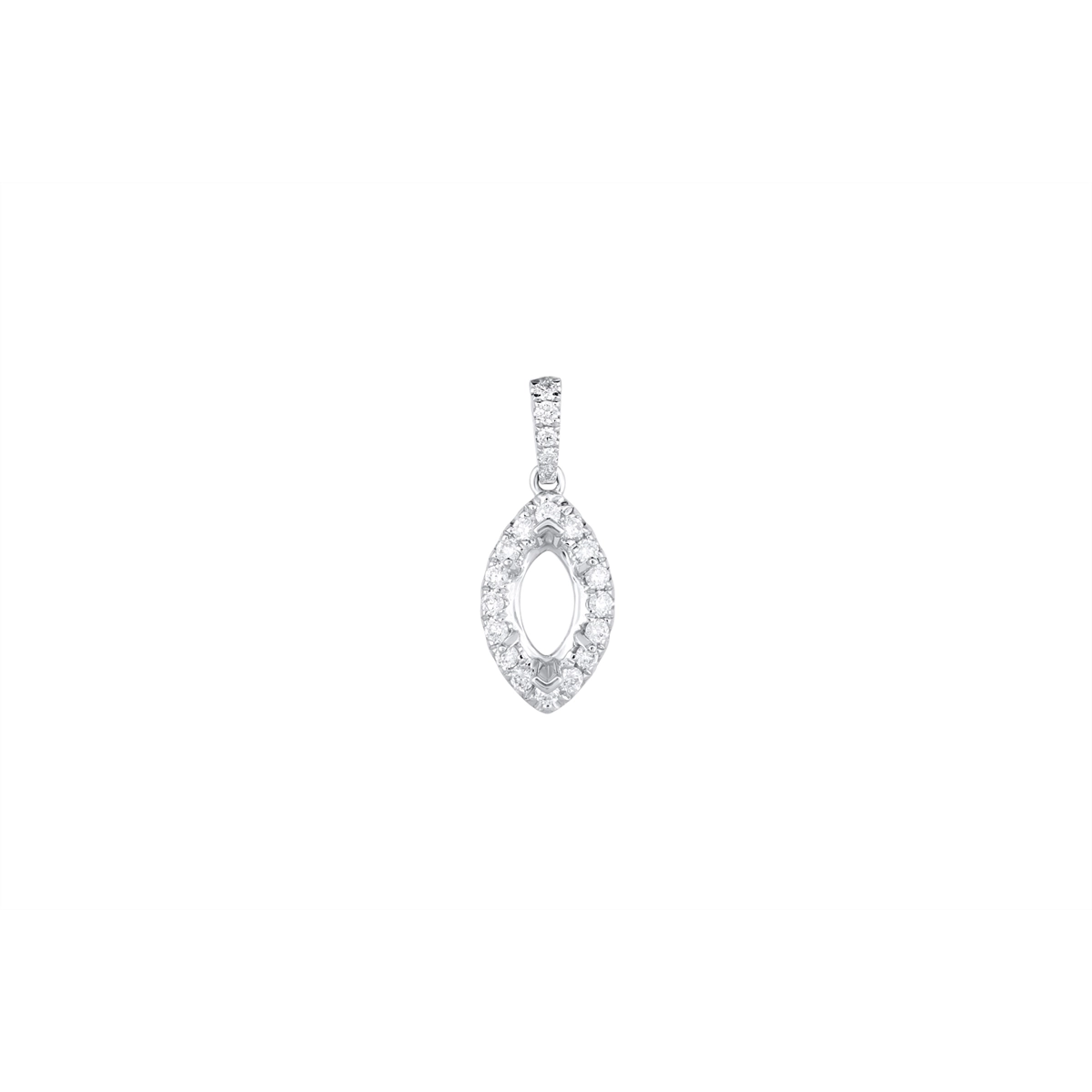 Pendants Pendants in White Gold containing Diamond 456214