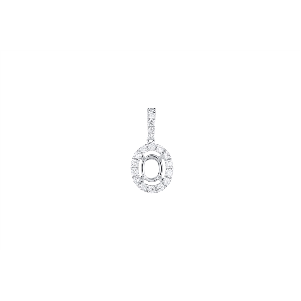 Pendants Pendants in White Gold containing Diamond 456215