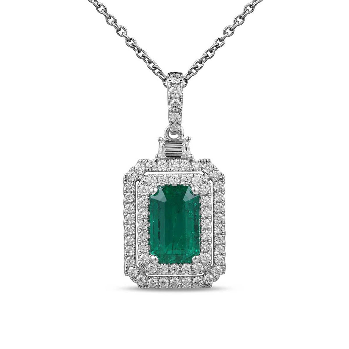 Pendants Pendants in White Gold containing Multi-gemstone, Diamond, Emerald 456226