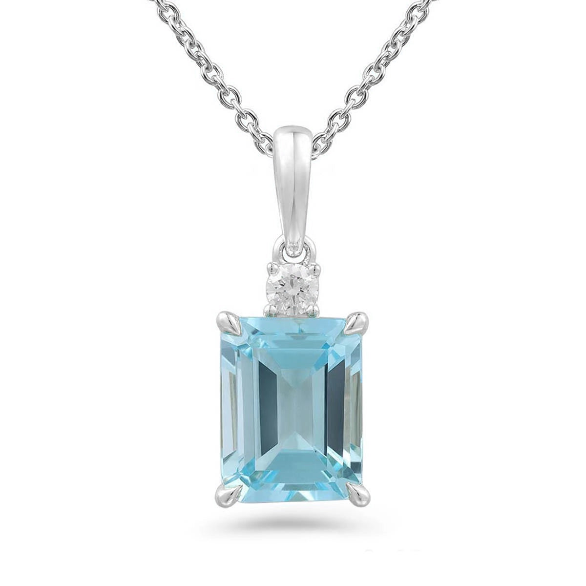 Pendants Pendants in White Gold containing Blue topaz , Multi-gemstone, Diamond 456228