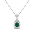 Necklaces Necklaces in White Gold containing Multi-gemstone, Diamond, Emerald 456255