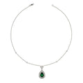 Necklaces Necklaces in White Gold containing Multi-gemstone, Diamond, Emerald 456255