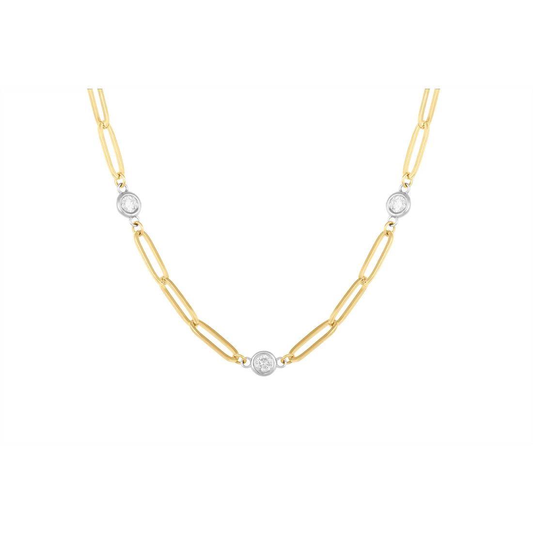 Necklaces Necklaces in Mixed Metals containing Diamond 456361