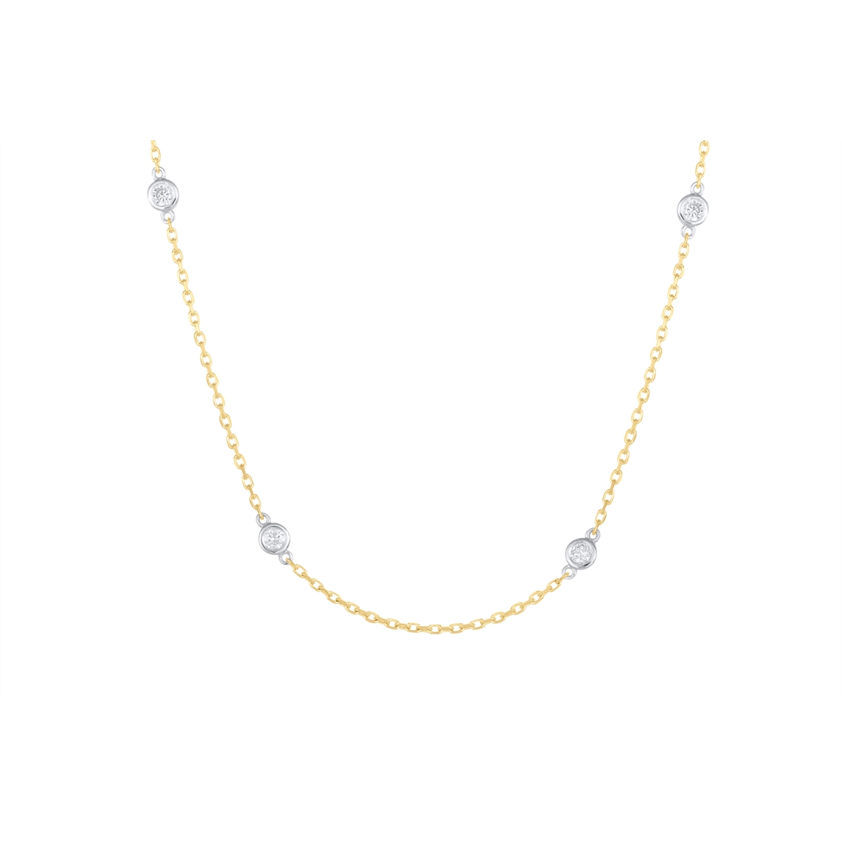 Necklaces Necklaces in Mixed Metals containing Diamond 456363
