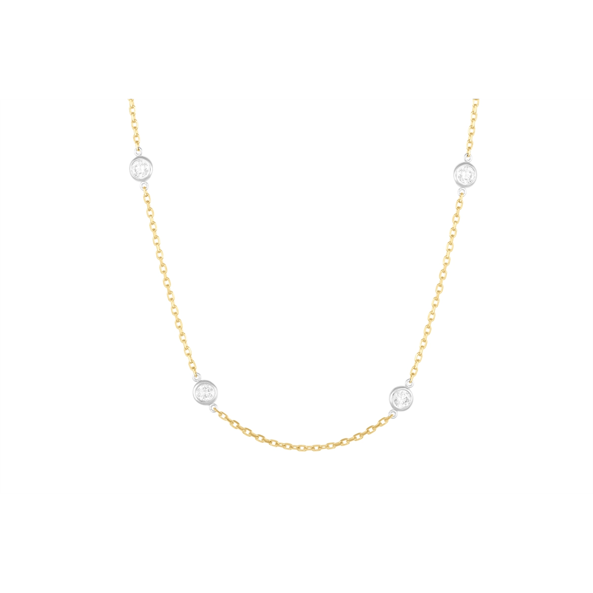 Necklaces Necklaces in Mixed Metals containing Diamond 456365
