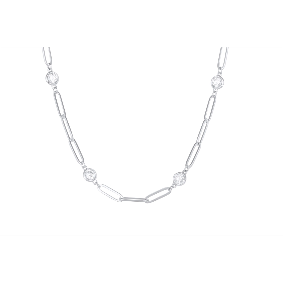 Necklaces Necklaces in White Gold containing Diamond 456372