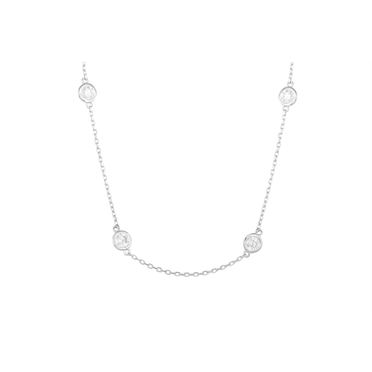 Necklaces Necklaces in White Gold containing Diamond 456381