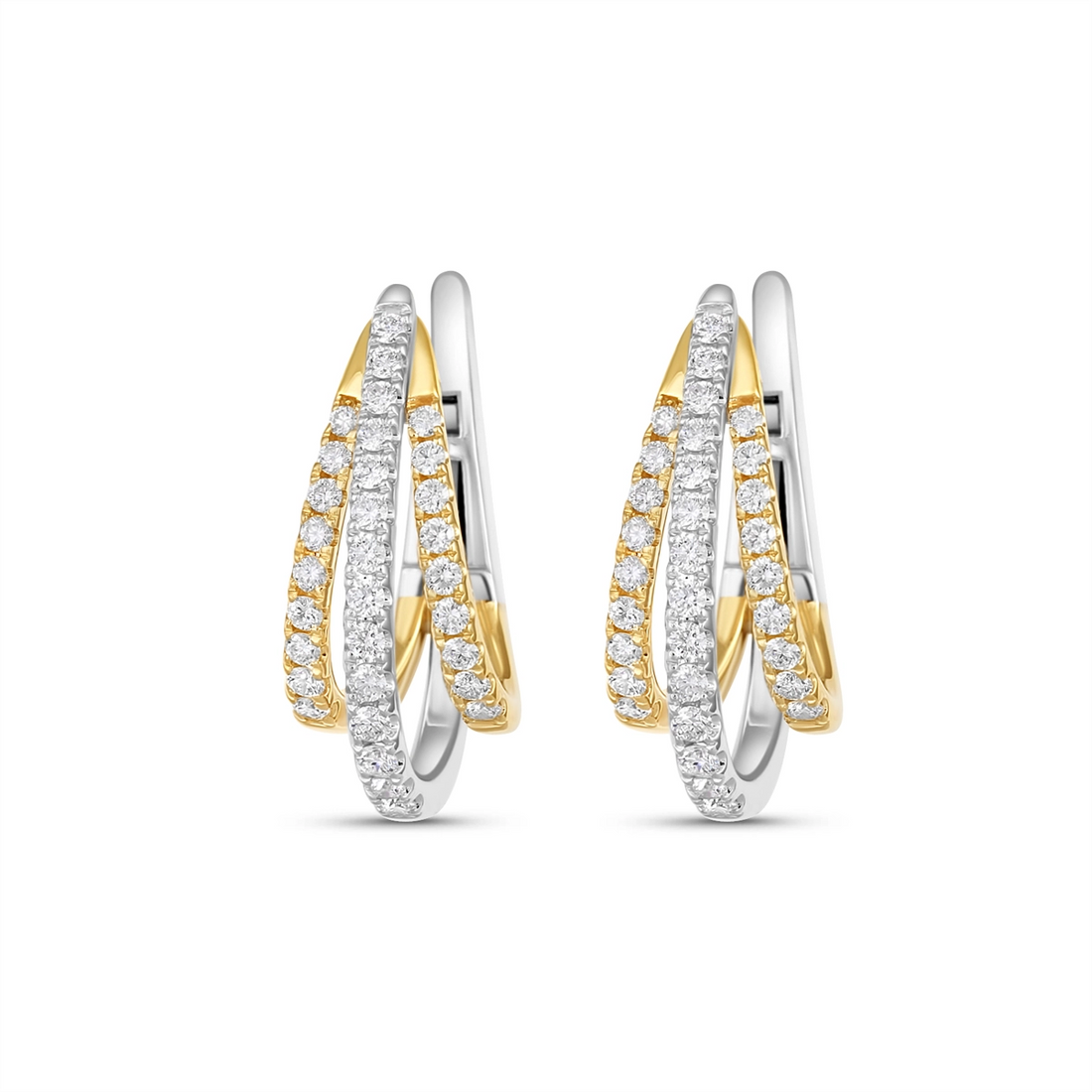 Earrings Earrings in Mixed Metals containing Diamond 456411