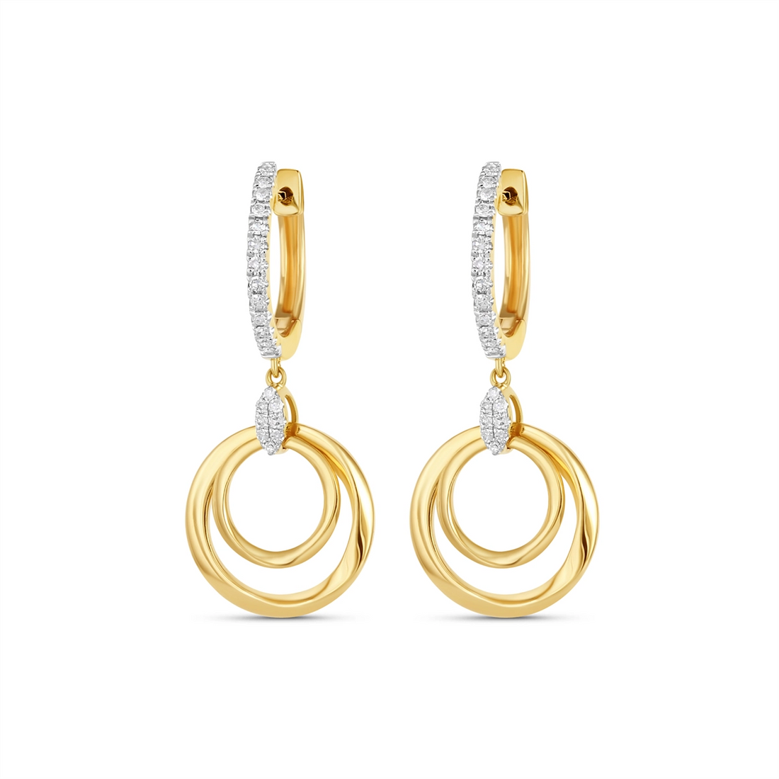Earrings Earrings in Yellow Gold containing Diamond 456420
