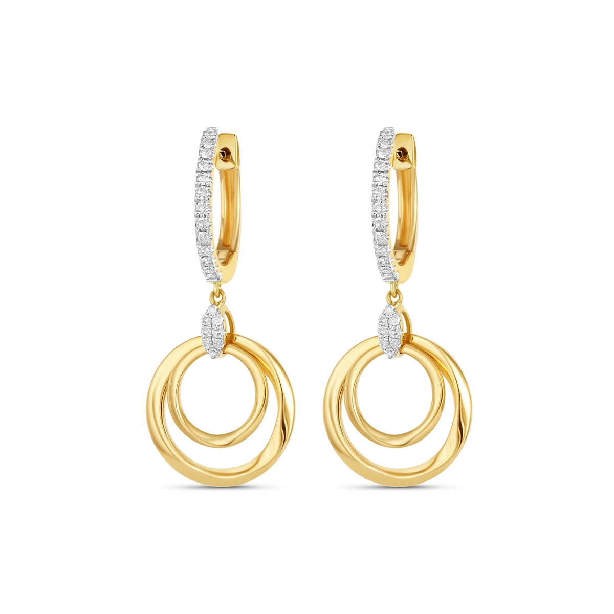 Earrings Earrings in Yellow Gold containing Diamond 456420