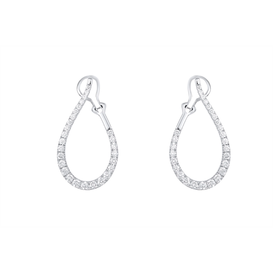Earrings Earrings in White Gold containing Diamond 456421