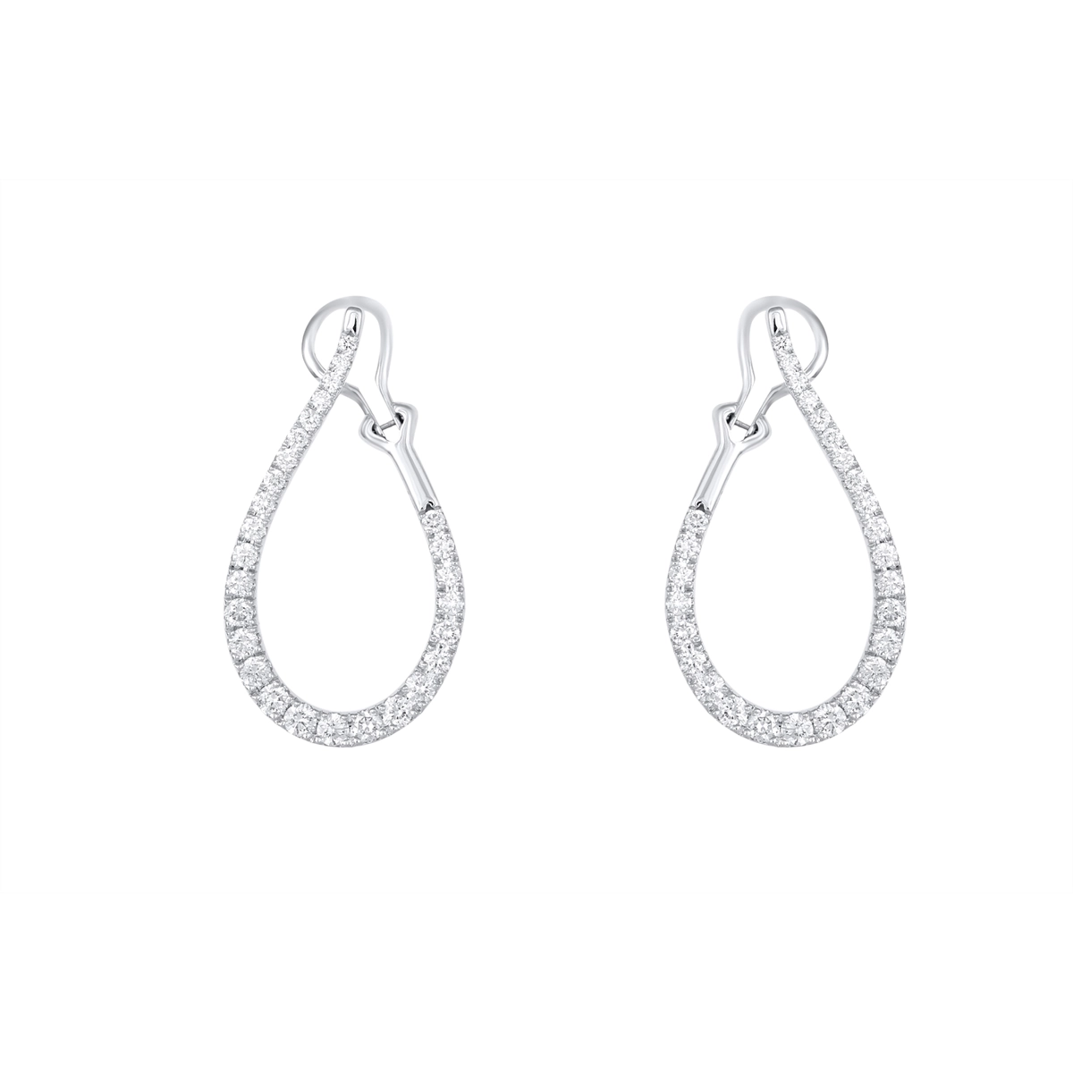 Earrings Earrings in White Gold containing Diamond 456421