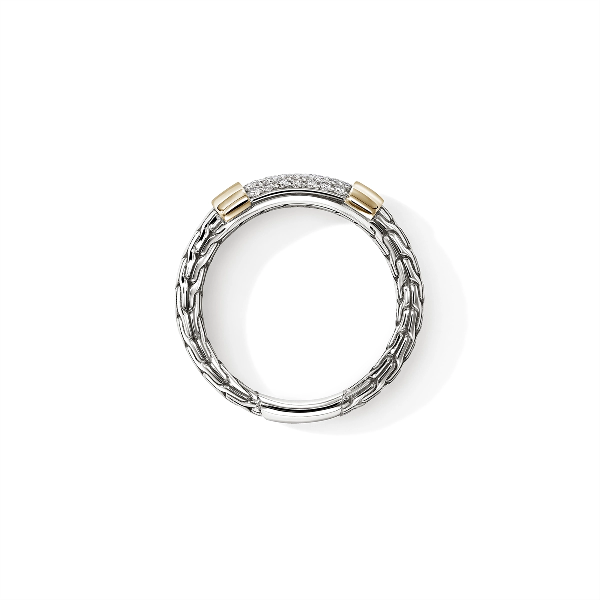 John Hardy Rings in Mixed Metals containing Diamond RZZP988702DIX7