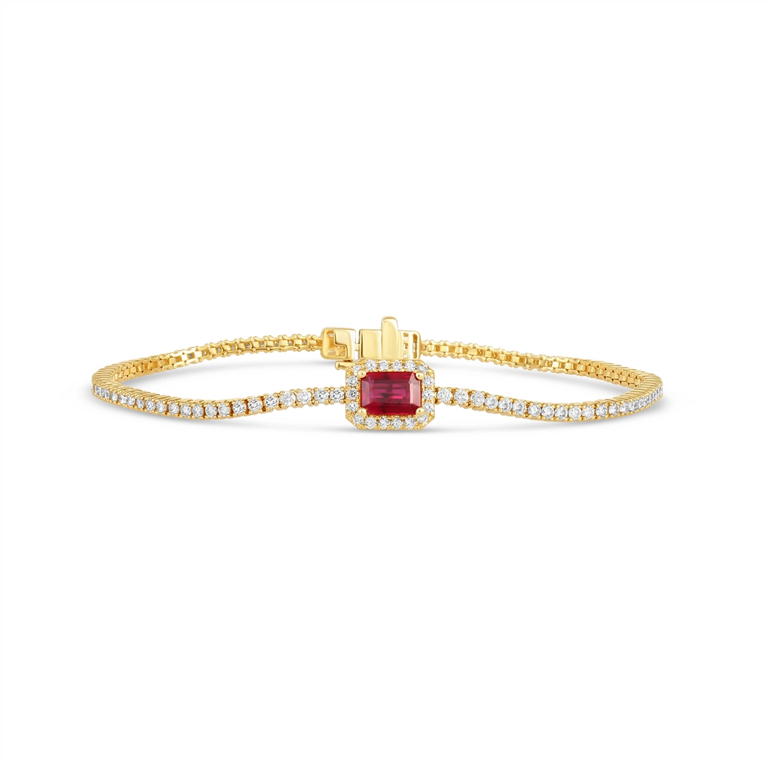 Bracelets Bracelets in Yellow Gold containing Diamond, Ruby 456556