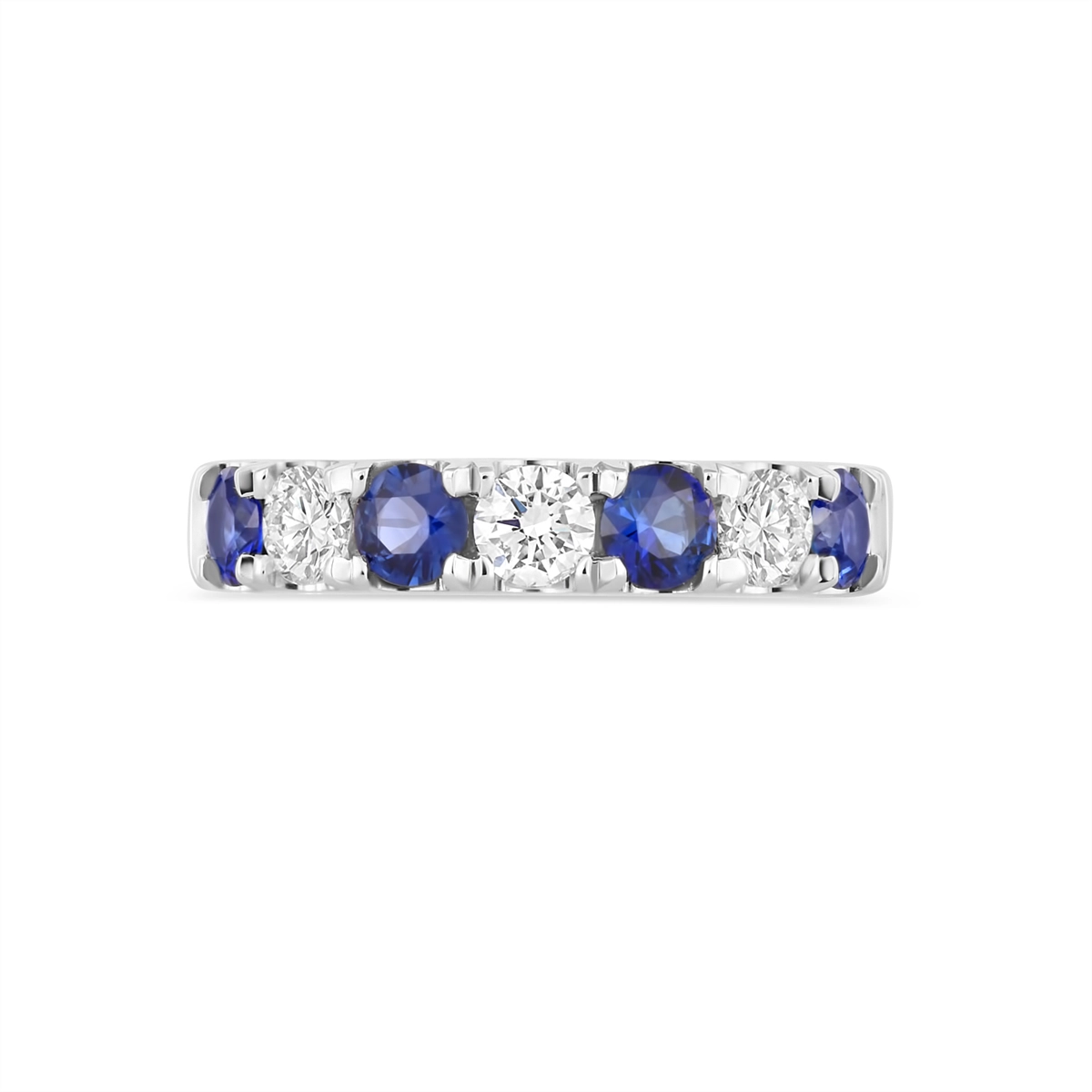 Wedding Bands Wedding Rings in White Gold containing Multi-gemstone, Diamond, Sapphire 456567