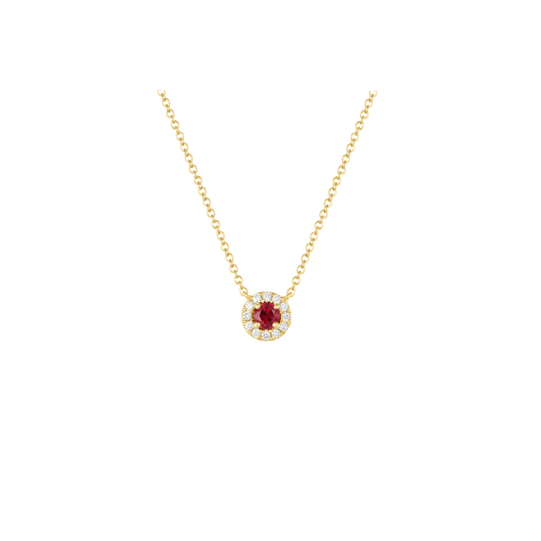 Necklaces Necklaces in Yellow Gold containing Multi-gemstone, Diamond, Ruby 456578