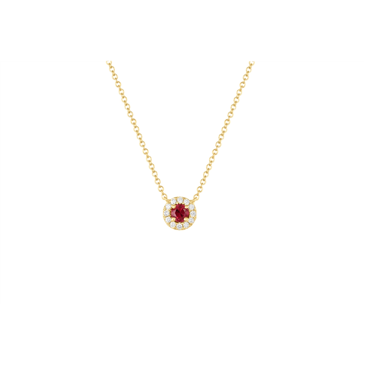 Necklaces Necklaces in Yellow Gold containing Multi-gemstone, Diamond, Ruby 456578