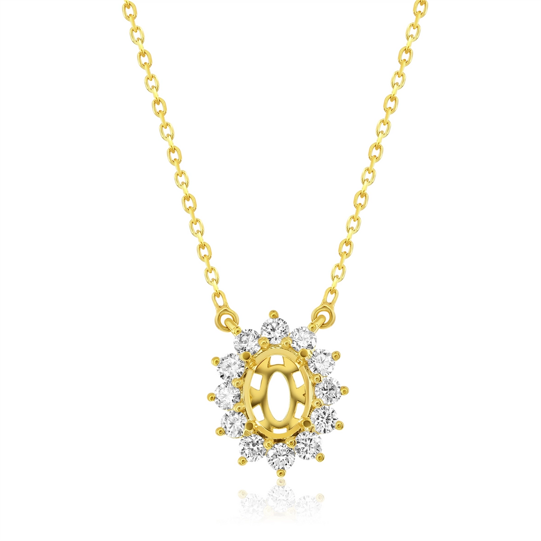 Necklaces Necklaces in Yellow Gold containing Diamond 456582