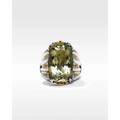 Konstantino Rings in Mixed Metals containing Green amethyst DMK2190-102 S7