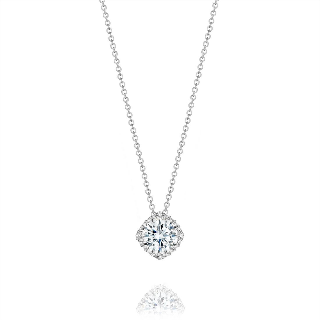 Tacori Necklaces in Platinum/Palladium containing Diamond FP 643 6 PLT