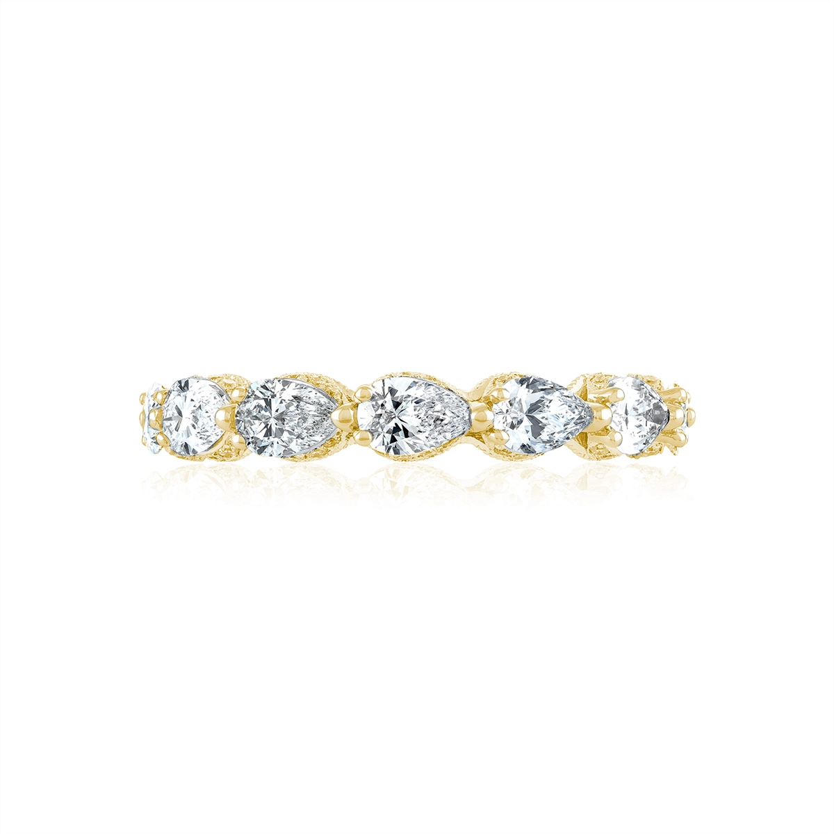 Tacori Wedding Rings in Yellow Gold containing Diamond HT 2642 Y 6.5 3/4