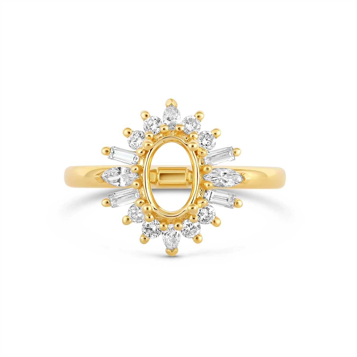 Engagement Collections Engagement Rings in Yellow Gold containing Diamond 456738
