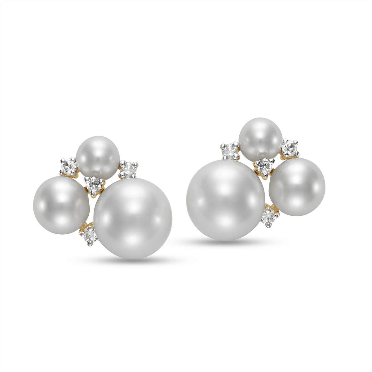 Earrings Earrings in Yellow Gold containing Multi-gemstone, Diamond, Pearl 456764