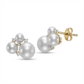 Earrings Earrings in Yellow Gold containing Multi-gemstone, Diamond, Pearl 456764