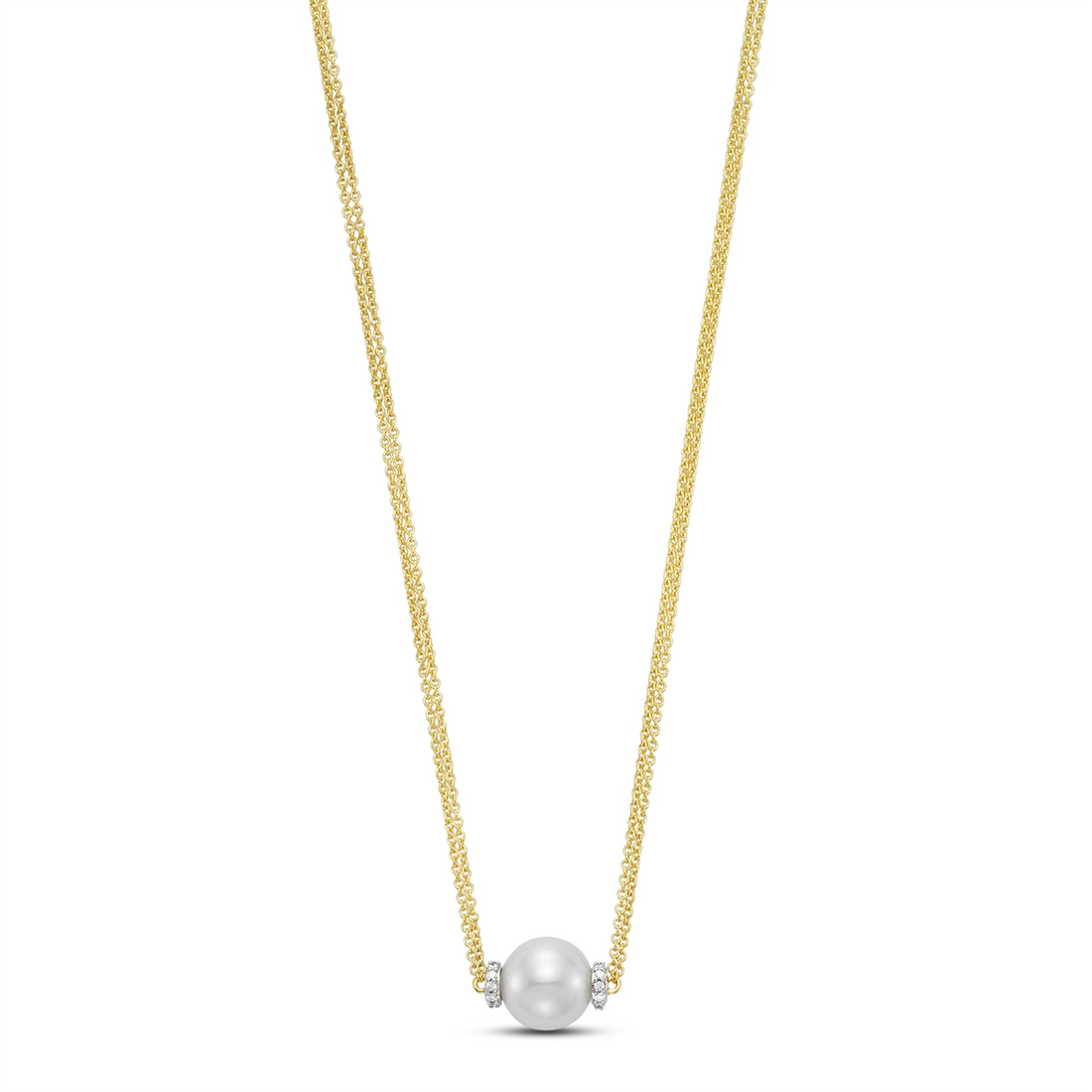 Necklaces Necklaces in Yellow Gold containing Multi-gemstone, Diamond, Pearl 456767