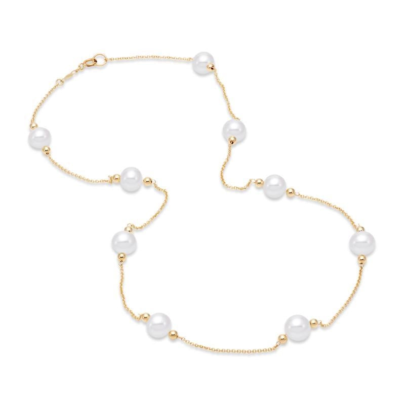 Necklaces Necklaces in Yellow Gold containing Pearl 456768