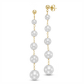 Earrings Earrings in Yellow Gold containing Pearl 456771