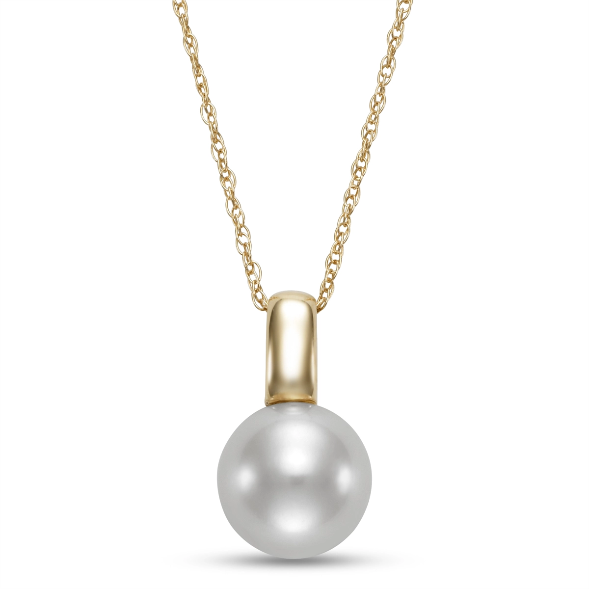 Necklaces Necklaces in Yellow Gold containing Pearl 456773