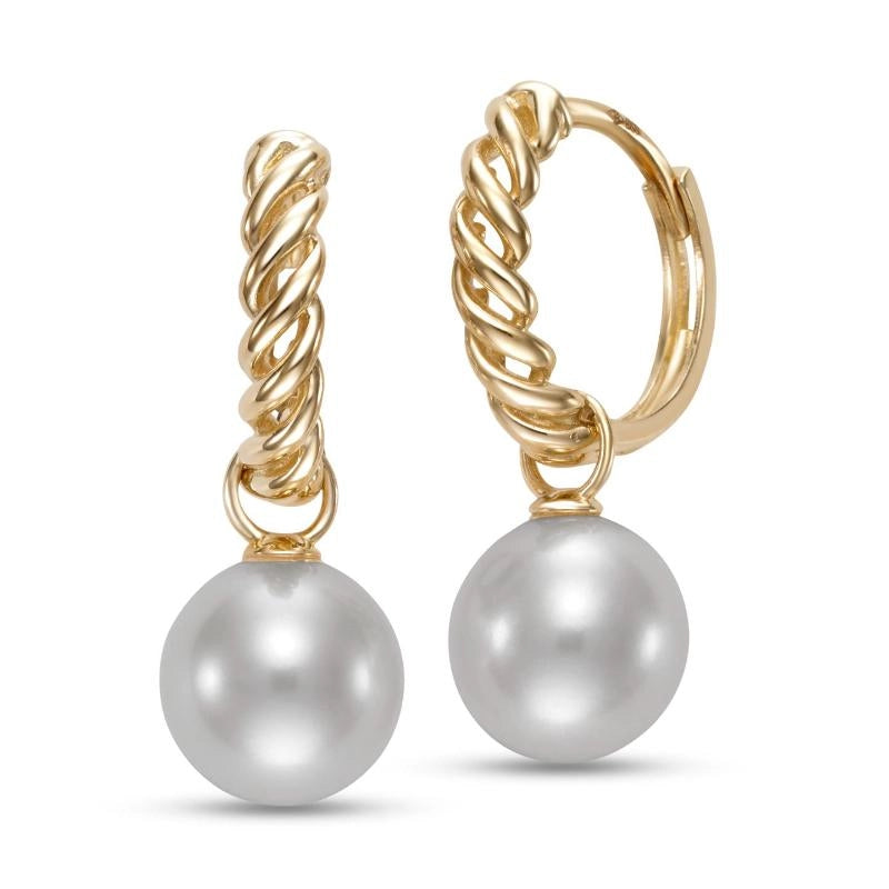 Earrings Earrings in Yellow Gold containing Pearl 456776