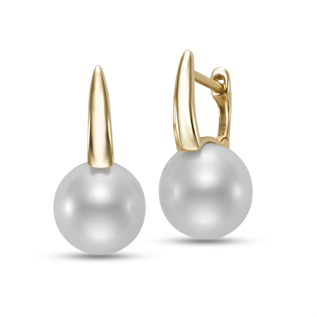 Earrings Earrings in Yellow Gold containing Pearl 456777