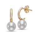 Earrings Earrings in Yellow Gold containing Pearl 456778