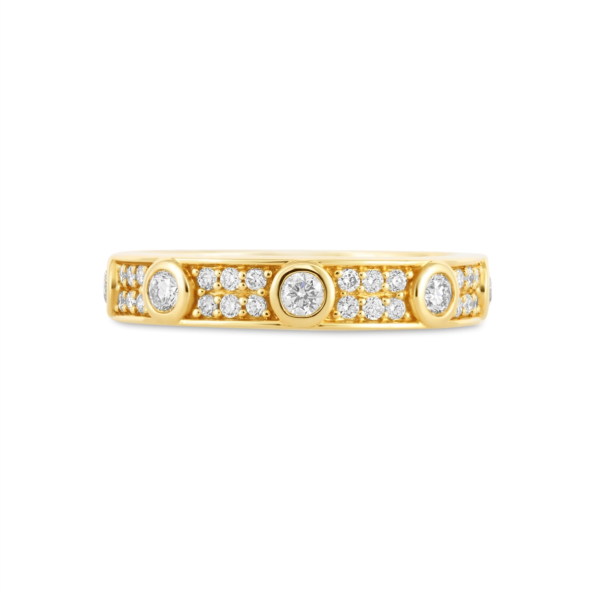 Wedding Bands Rings in Yellow Gold containing Diamond 456815