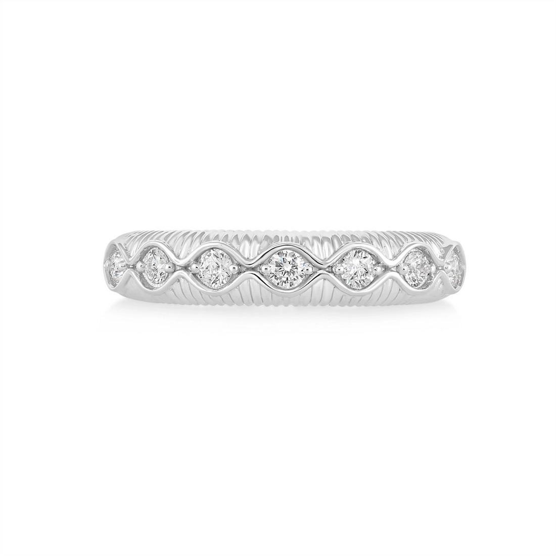 Wedding Bands Rings in White Gold containing Diamond 456823